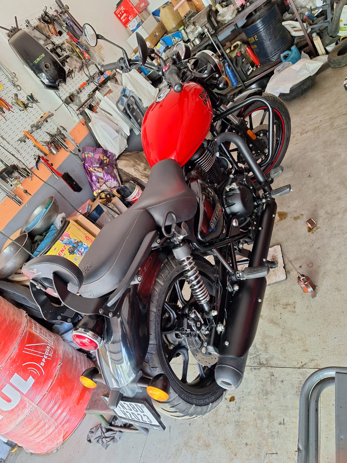 Custom Royal Enfield motorcycle build